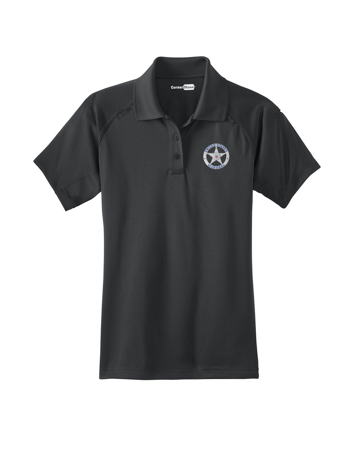 USMS_Womens_Tactical_Short_Sleeve_Polo_-_Slate_Gray