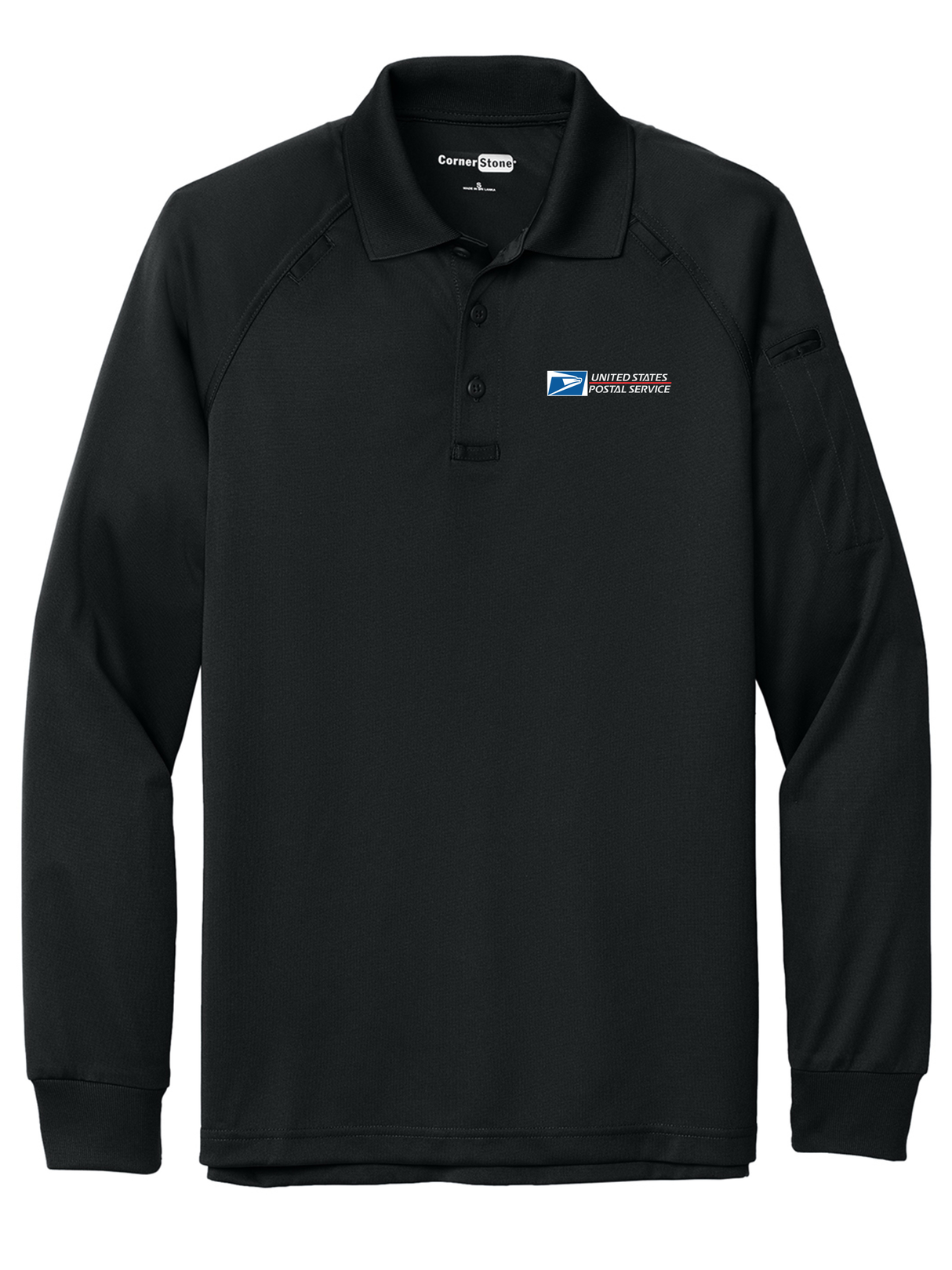 USPS Men's Tactical Long Sleeve Polo