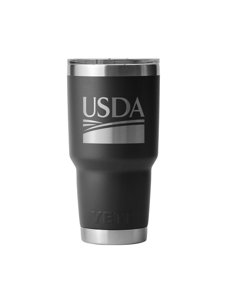 United States Department of Agriculture USDA YETI 30oz Tumbler Black