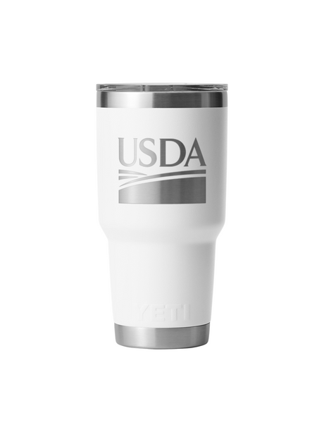 United States Department of Agriculture USDA YETI 30oz Tumbler White