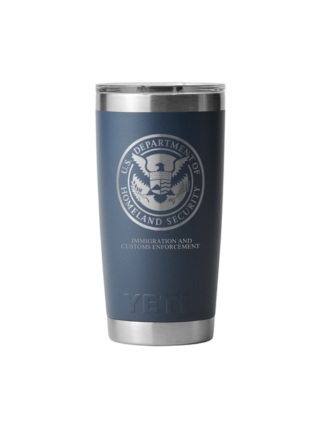 United States Immigration and Customs Enforcement 20oz Tumbler Navy