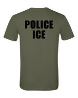 United States Immigration and Customs Enforcement ICE POLICE Drab