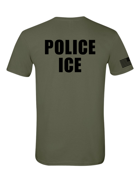 United States Immigration and Customs Enforcement ICE POLICE Drab