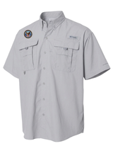 U.S. Department of Veteran Affairs (VA)  Men's Columbia Bahama™ II Button Up Short Sleeve  Cool Grey government employee uniform shirt