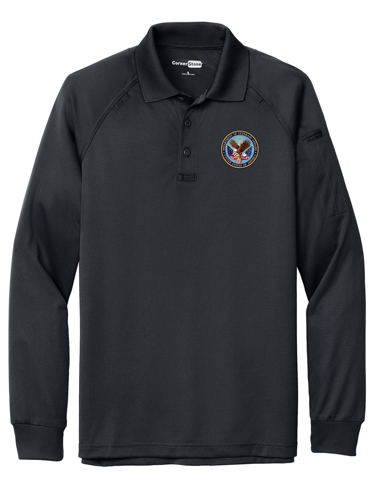 VA  Men's Tactical Long Sleeve Polo