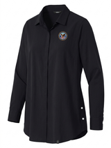 U.S. Department of Veteran Affairs (VA)  Women's Commuter Shirt  Black government employee uniform shirt
