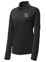 U.S. Department of Veteran Affairs (VA)  Women's Lightweight Dri Fit 1/4 Zip  Black government employee uniform shirt