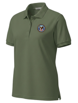 U.S. Department of Veteran Affairs (VA)  Women's Polo  Drab Green government employee uniform shirt