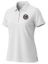 U.S. Department of Veteran Affairs (VA)  Women's Polo  White government employee uniform shirt