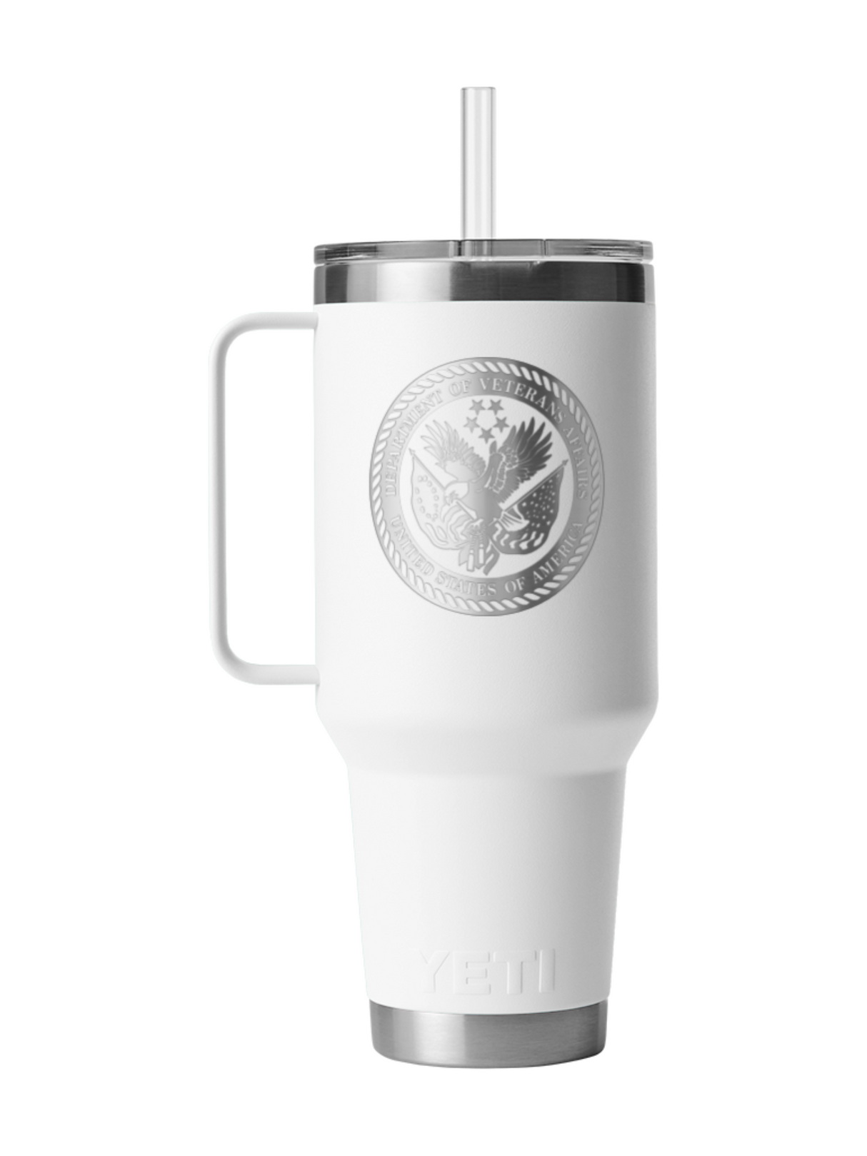 Veterans Affairs VA YETI 42oz Straw Mug White