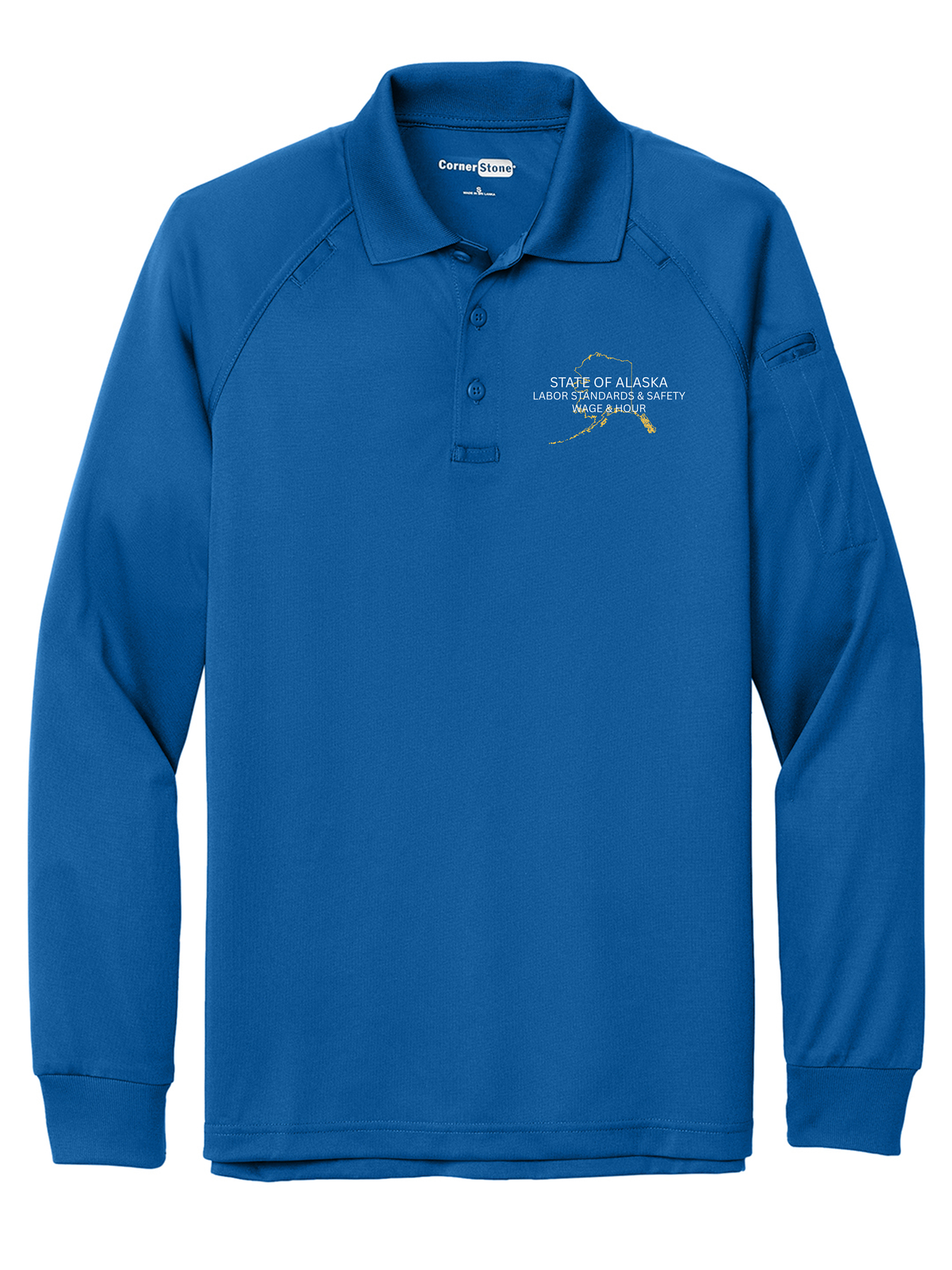 State of Alaska Department of Labor Men's Tactical Long Sleeve Polo
