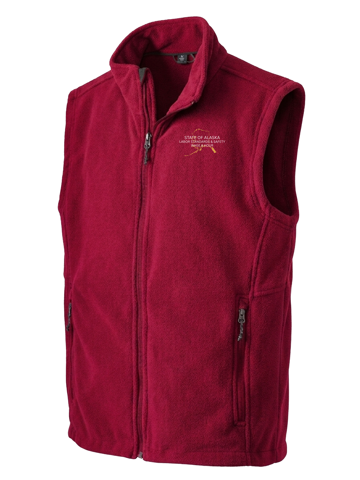 State of Alaska Department of Labor Men's Fleece Vest