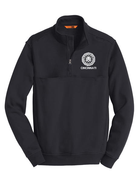 FBI Cincinnati Men's Fleece Job Shirt Dark Navy government employee uniform shirt