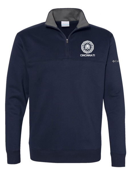 FBI Cincinnati Men's Columbia Hart Mountain™ Fleece Heather Blue government employee uniform shirt