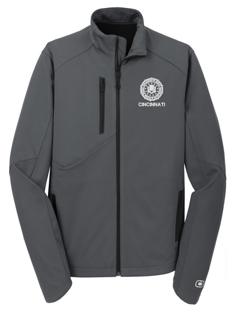 FBI Cincinnati Men's Crux Soft Shell Slate Gray government employee uniform shirt