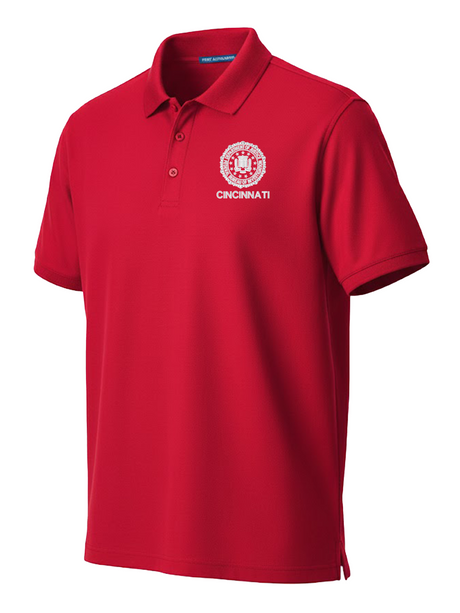 FBI Cincinnati Polo Shirt - Men's Short Sleeve Red government employee uniform shirt