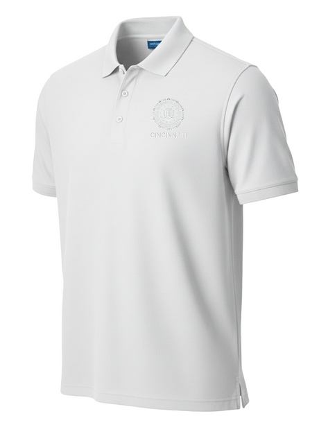 FBI Cincinnati Polo Shirt - Men's Short Sleeve White government employee uniform shirt