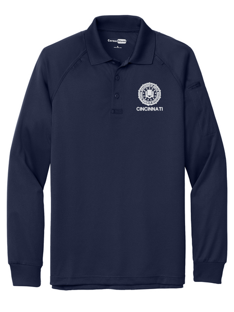 FBI Cincinnati Men's Tactical Long Sleeve Polo Dark Navy government employee uniform shirt