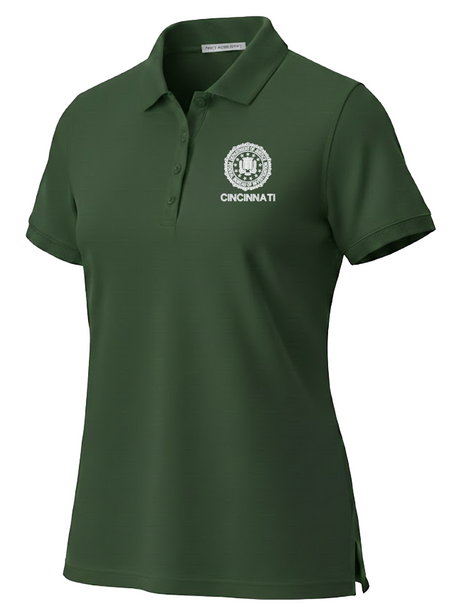 FBI Cincinnati Polo Shirt - Women's Short Sleeve Dark Green government employee uniform shirt