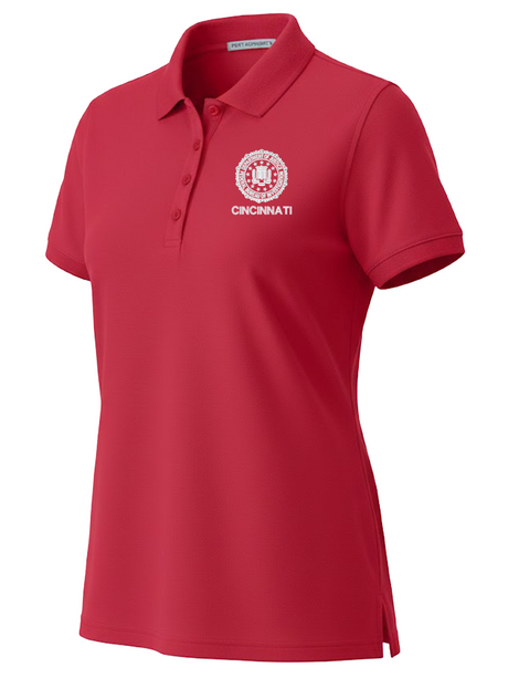 FBI Cincinnati Polo Shirt - Women's Short Sleeve Red government employee uniform shirt