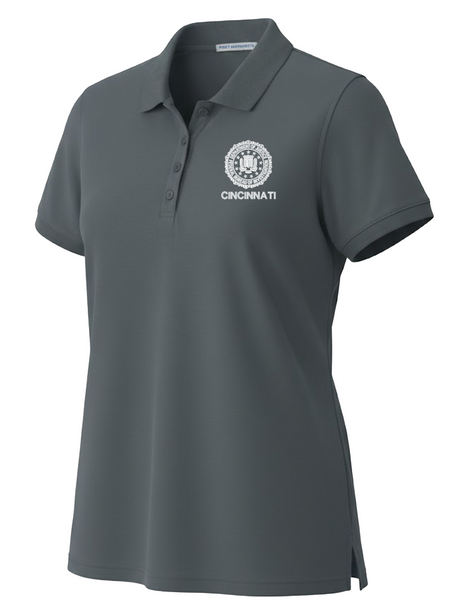FBI Cincinnati Polo Shirt - Women's Short Sleeve Slate Gray government employee uniform shirt