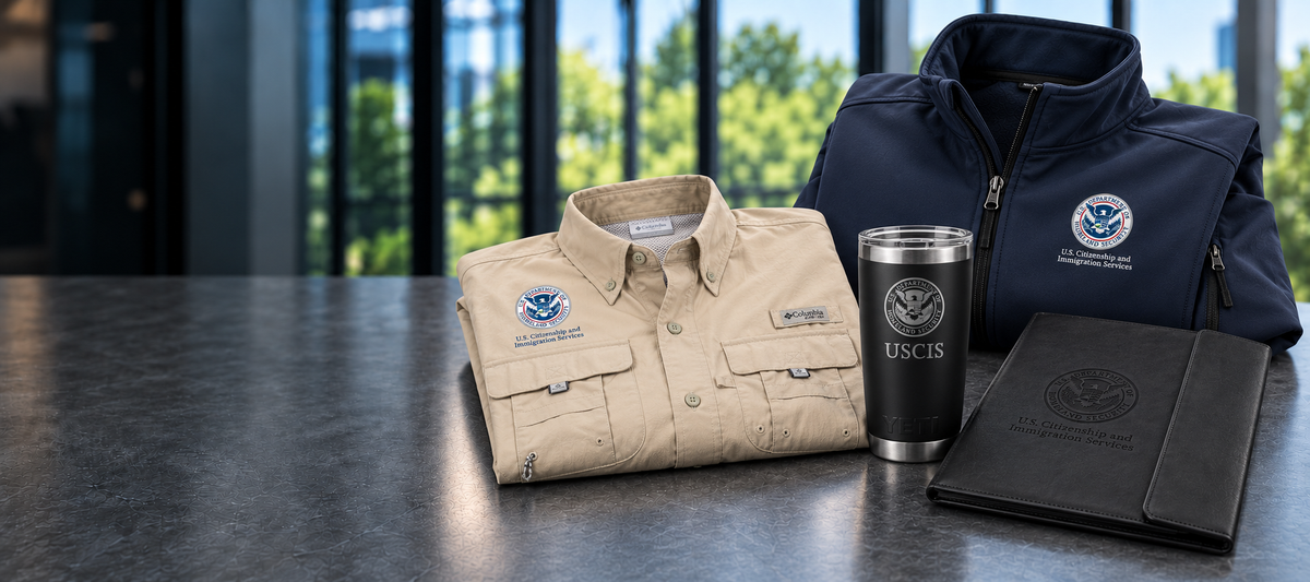 DHS | U.S. Citizenship and Immigration Services (USCIS) apparel and gear assortment