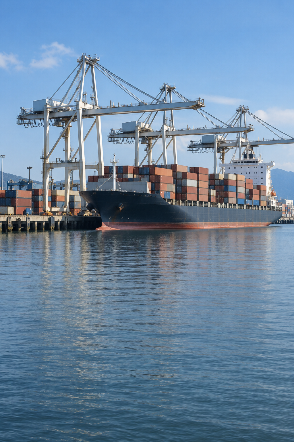 Maritime transport & trade — illustrative agency collection card background