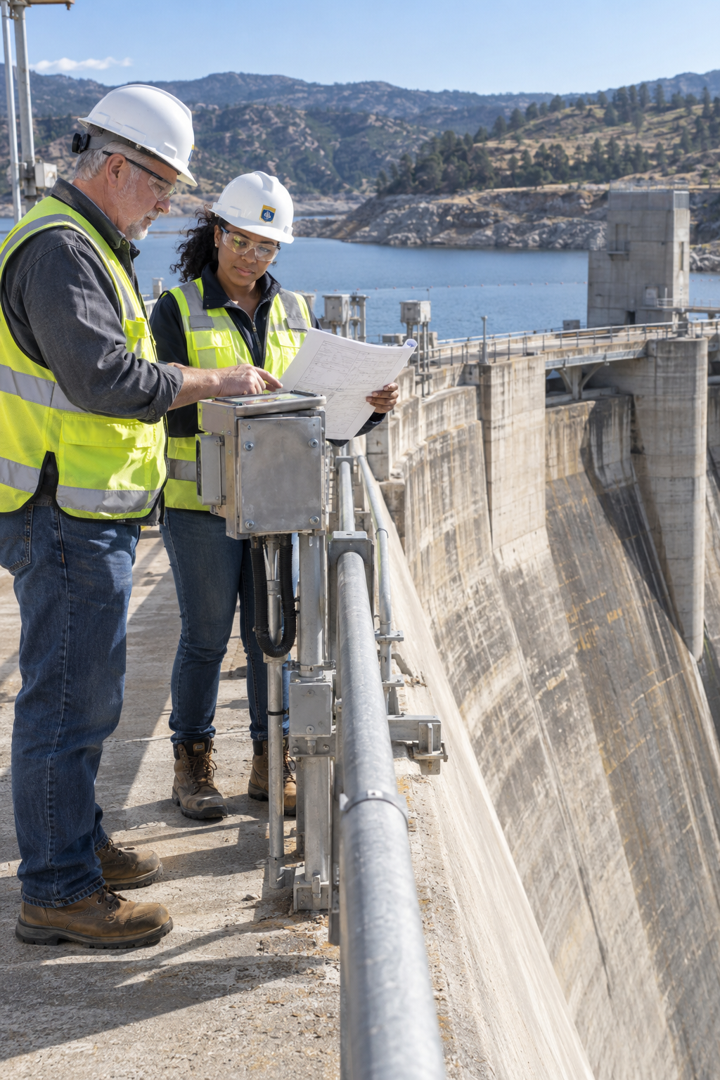 USBR employees at work — generated illustrative agency card photograph