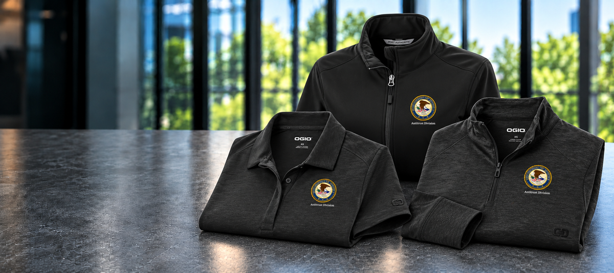 DOJ | Antitrust Division apparel and gear assortment