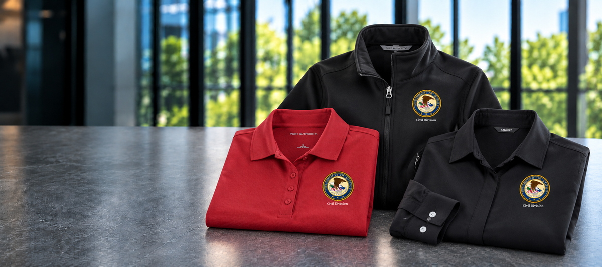 DOJ | Civil Division apparel and gear assortment