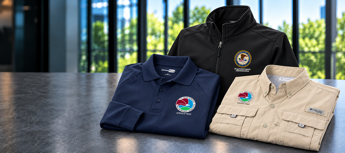 DOJ | Drug Enforcement Administration apparel and gear assortment