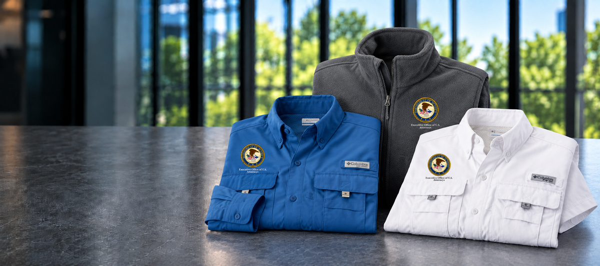 DOJ | Executive Office of US Attorneys apparel and gear assortment