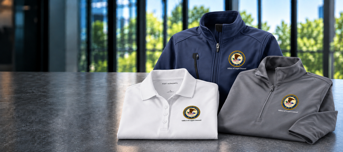 DOJ | Office of Legal Counsel apparel and gear assortment