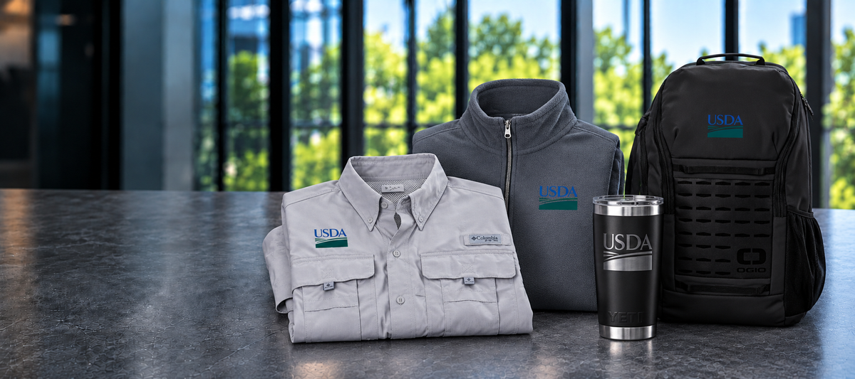 USDA | U.S. Department of Agriculture apparel and gear assortment