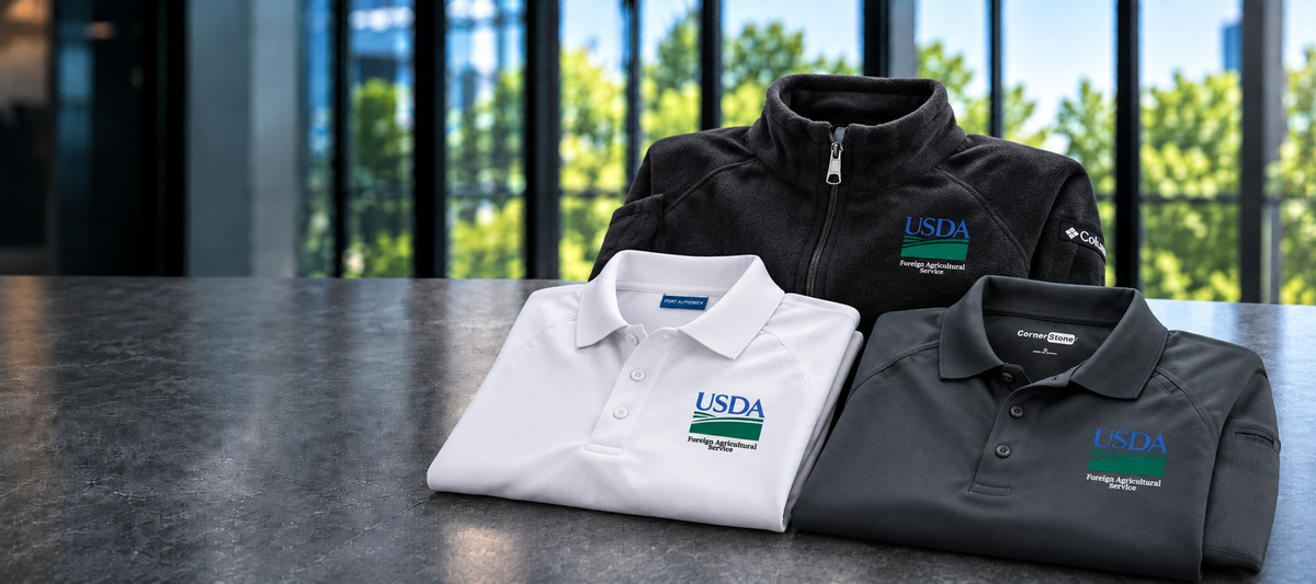 USDA | Foreign Agricultural Service apparel and gear assortment