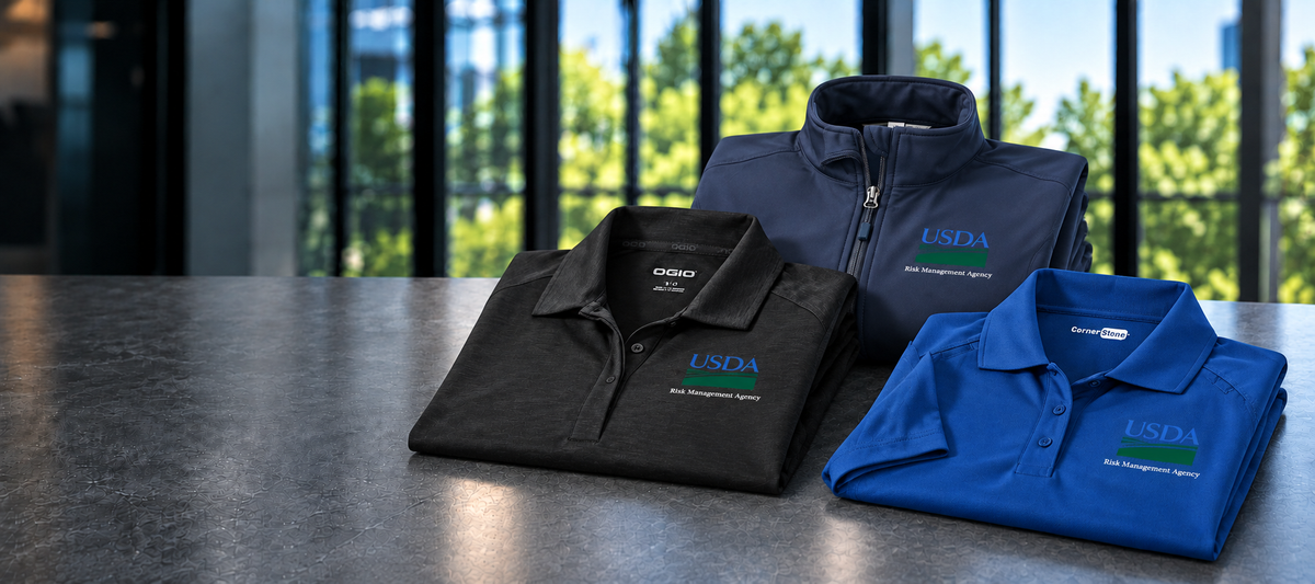 USDA | Risk Management Agency apparel and gear assortment