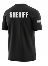 Black Sheriff Men's Shirt - Short Sleeve (Gray)