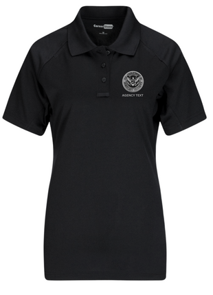 TACTICAL (Ghost Effect) Dept of Homeland Security Polo- Women's Short Sleeve - FEDS Apparel