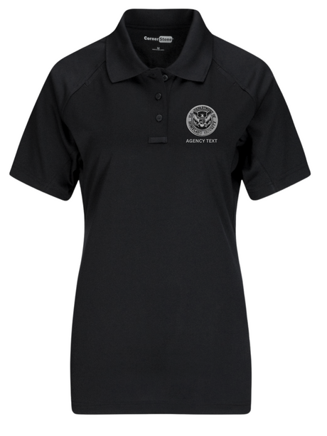 TACTICAL (Ghost Effect) Dept of Homeland Security Polo- Women's Short Sleeve - FEDS Apparel