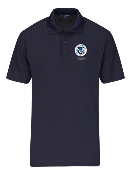 USCG Auxillary Polo Shirt- Men's Short Sleeve - FEDS Apparel