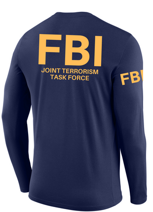 FBI Joint Terrorism Task Force Agency Identifier T Shirt - Long Sleeve - FEDS Apparel