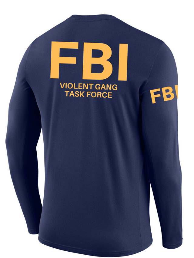 FBI Violent Gang Task Force Agency Identifier T Shirt - Long Sleeve - FEDS Apparel