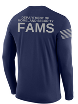 SUBDUED DHS FAMS Agency Identifier T Shirt - Long Sleeve - FEDS Apparel