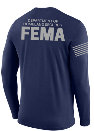 SUBDUED DHS FEMA Agency Identifier T Shirt - Long Sleeve - FEDS Apparel