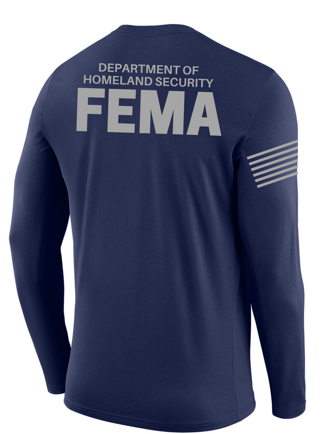 SUBDUED DHS FEMA Agency Identifier T Shirt - Long Sleeve - FEDS Apparel