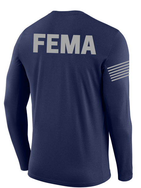 SUBDUED FEMA Agency Identifier T Shirt - Long Sleeve - FEDS Apparel