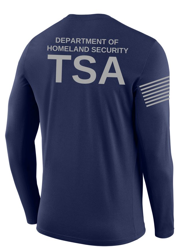 SUBDUED DHS TSA Agency Identifier T Shirt - Long Sleeve - FEDS Apparel