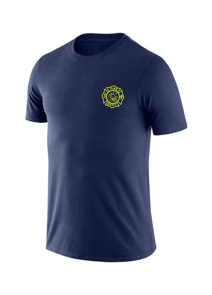 Navy Blue Fire Rescue Men's Shirt - Short Sleeve - FEDS Apparel