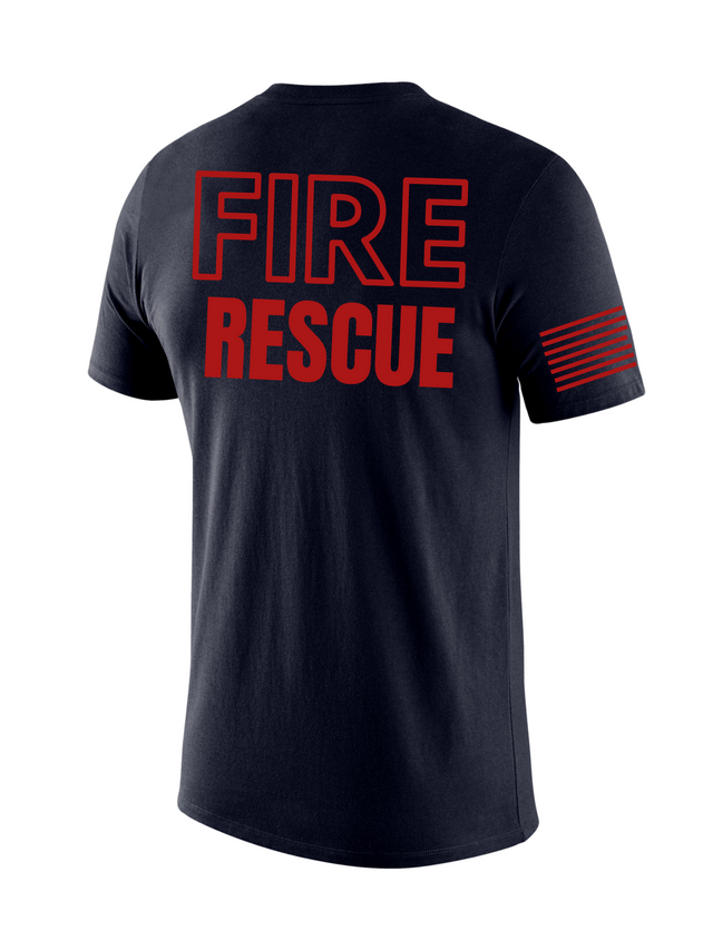 Black Fire Rescue Men's Shirt - Short Sleeve - FEDS Apparel