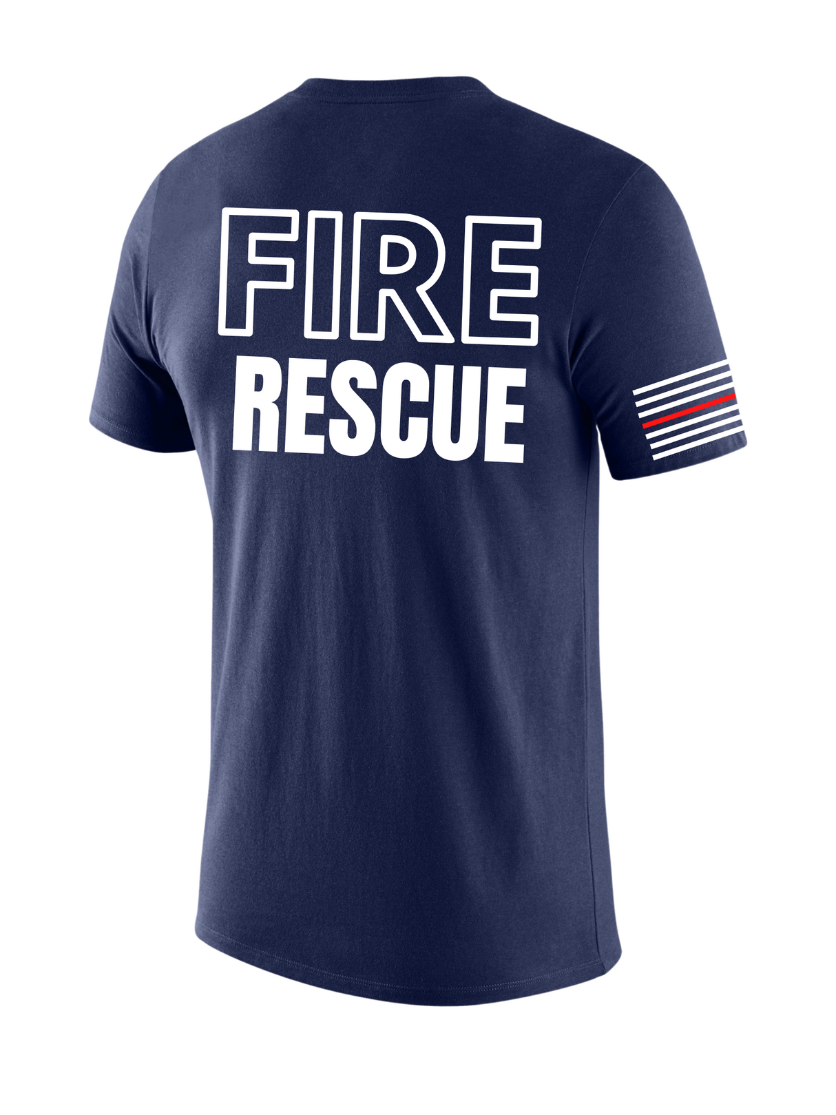 Navy Blue Fire Dept Men's Shirt - Short Sleeve - FEDS Apparel